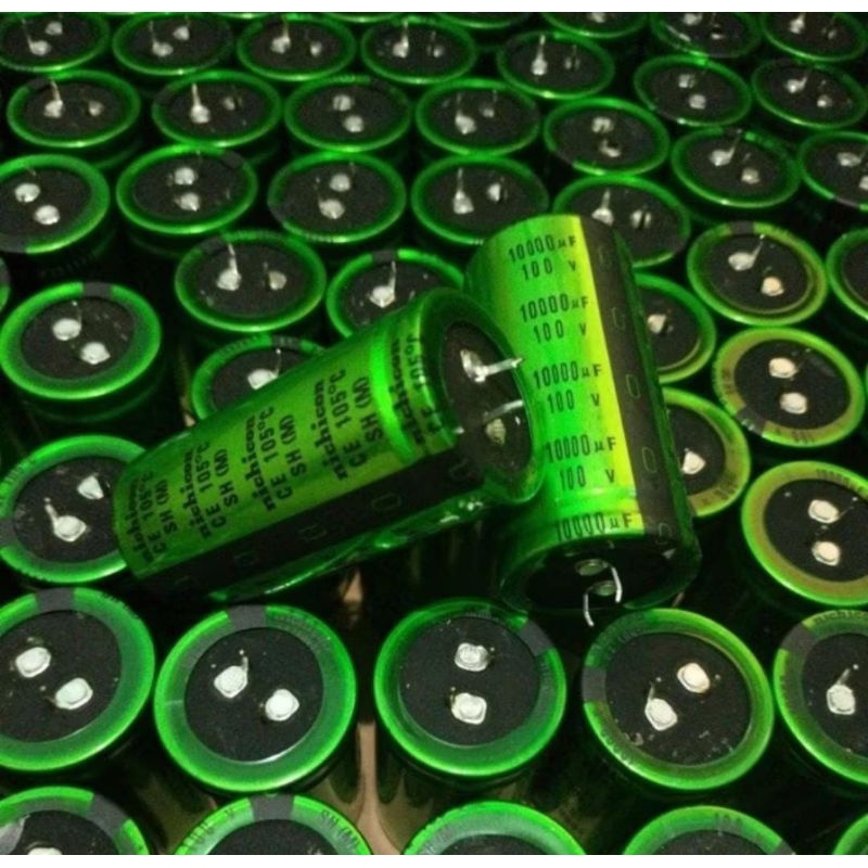 Elco nichicon 10000uf 100vol Green capasitor elco