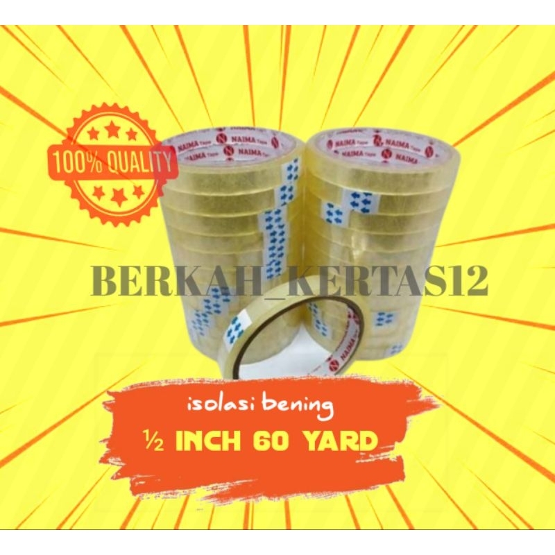 

SELOTIP ISOLASI BENING 1/2X12X72Y
