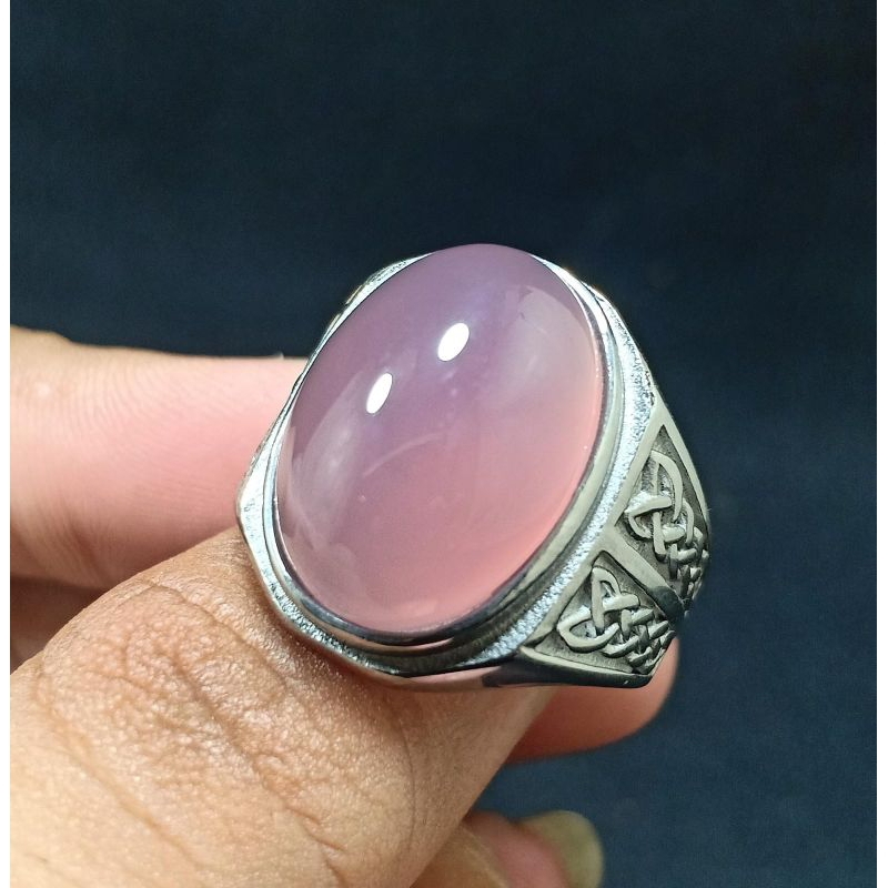 BATU AKIK ANGGUR LAVENDER ASLI NATURAL SIAP PAKAI