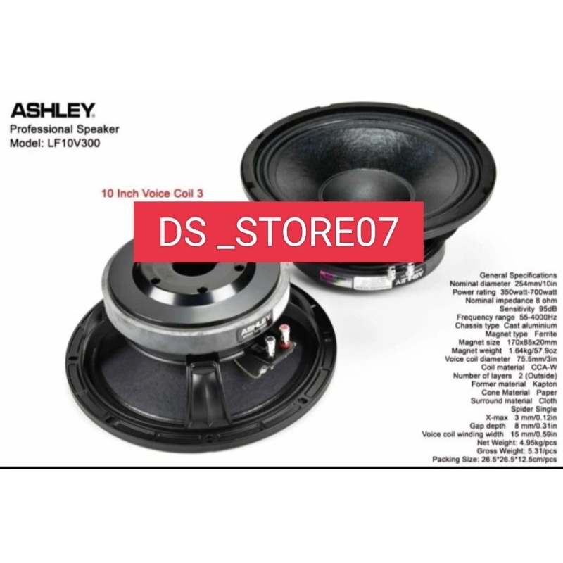 Speaker Ashley 10 inch Lf10v300 Original