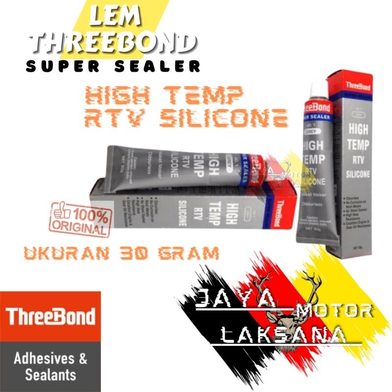 THREEBOND HIGH TEMP RTV SILICONE GREY ABU ORIGINAL LEM PACKING LIQUID GASKET TRIBON TRIBOND TREEBON 