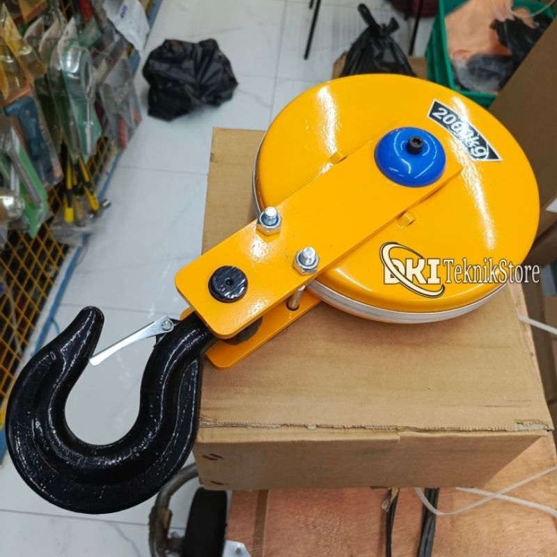 Hook Crane Hoist 2 Ton 2000 Kg Hook Electric Wire Rope Hoist 2 Ton Hook Hoist