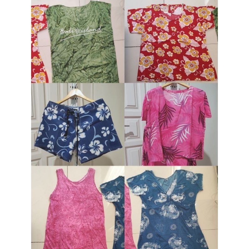 baju bali atasan rumah daster tidur celana bali preloved kondisi bagus murah meriah