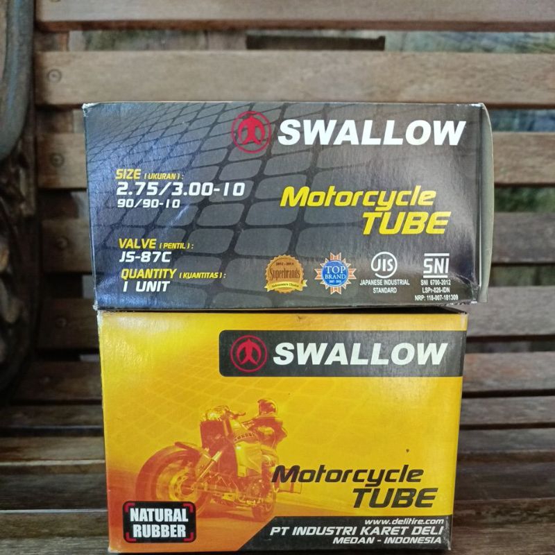 Ban Dalam SWALLOW 275/300-10 (90/90-10) Untuk Ban  Motor Listrik, Motor Vespa dan Motor Mini Trail