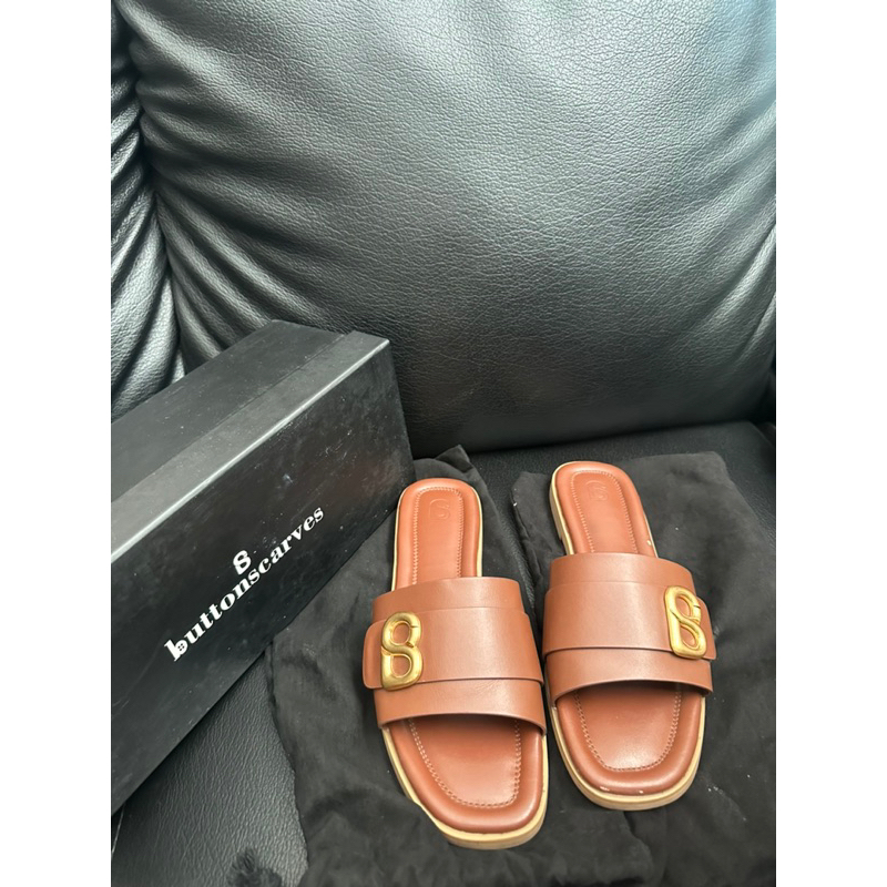 PL VGC Fika Sandal Buttonscarves size 39 - Brown - NETT
