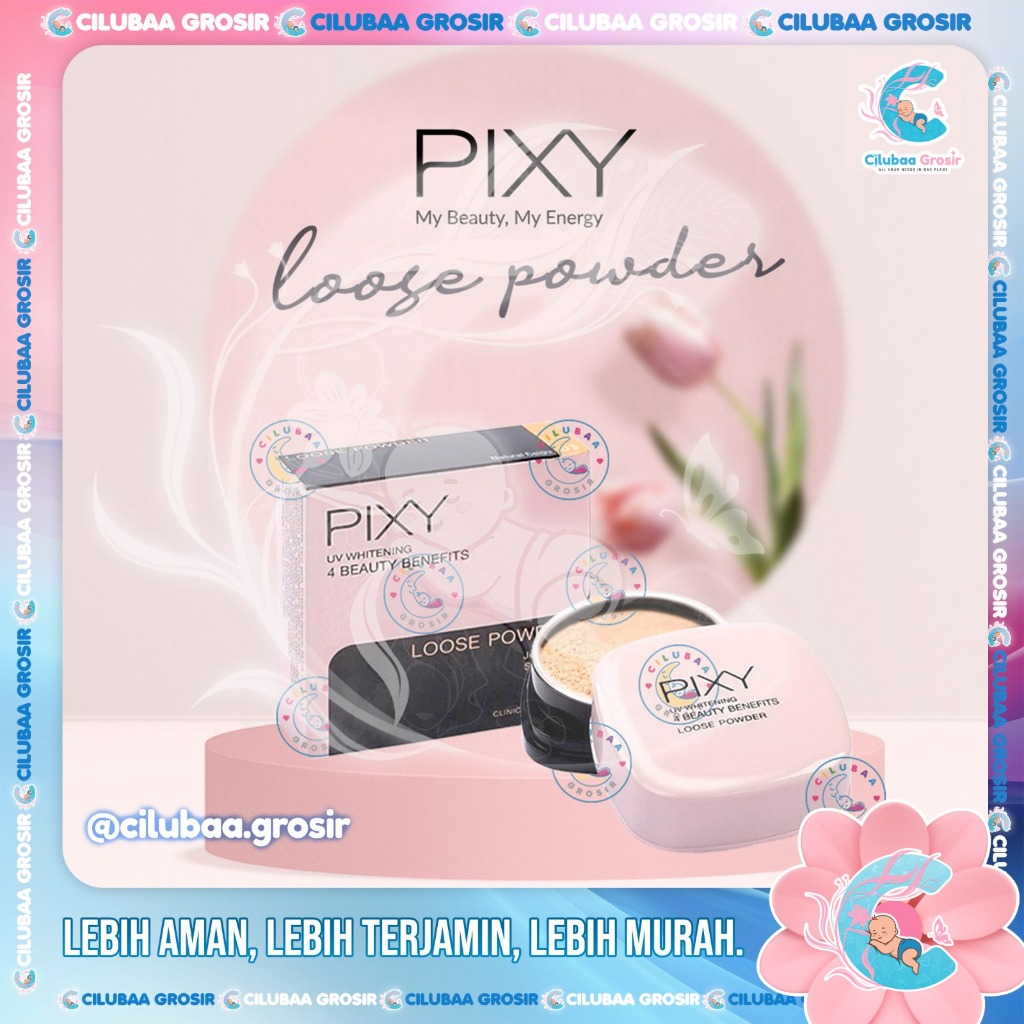 Pixy UV Whitening 4 Beauty Benefit Loose Powder || Bedak tabur 12gr