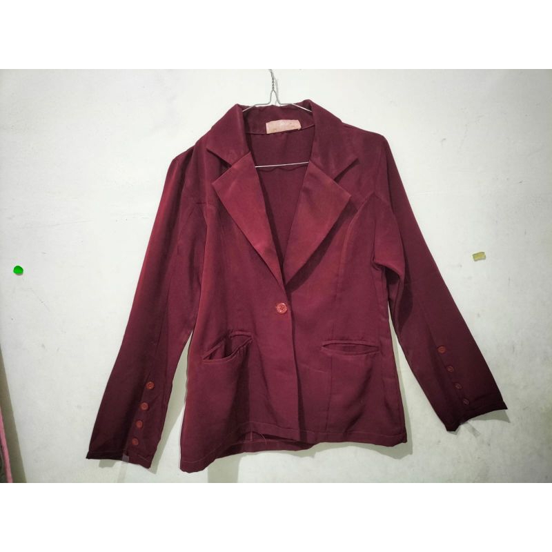 Preloved/Koleksi Pribadi/Blazer Maroon/J.REP