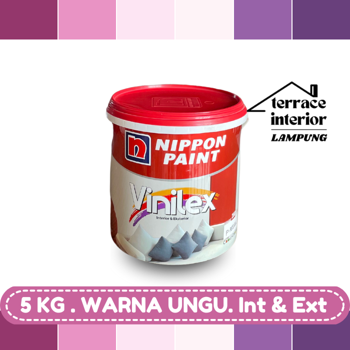 Cat Tembok Nippon Vinilex 5000 Interior & Exterior Ungu 5 Kg