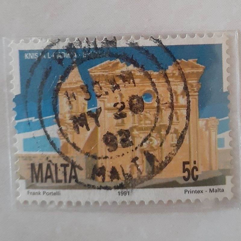 

Perangko Malta Definitives 1991: National Heritage of the Maltese Islands (St Mary's Church, Birkirkara) Tahun 1991
