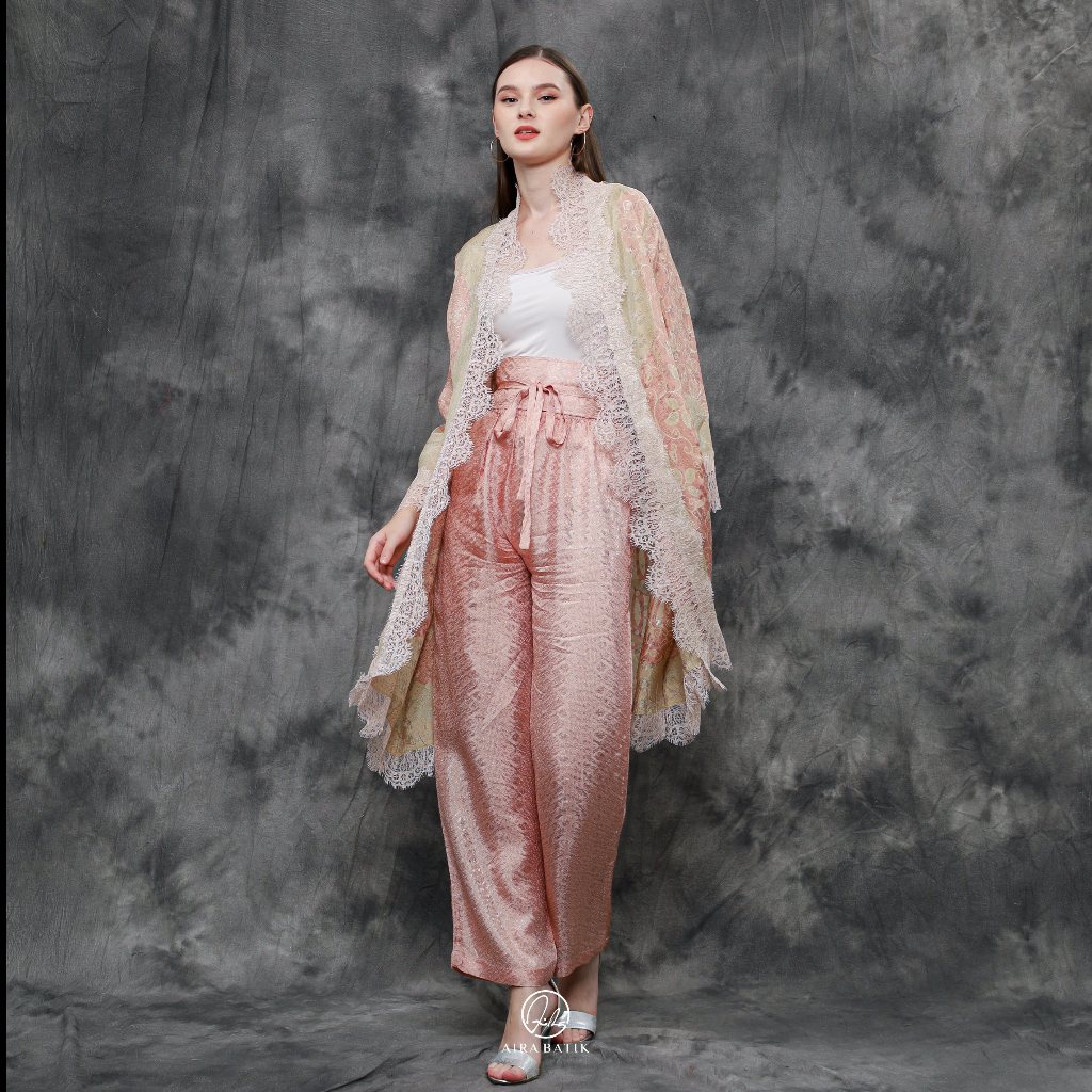 AIRA BATIK_ Safana Outer Lace Outer Batik Viscose Long Outer I Batik One Set Viscose I Tunik Viscose