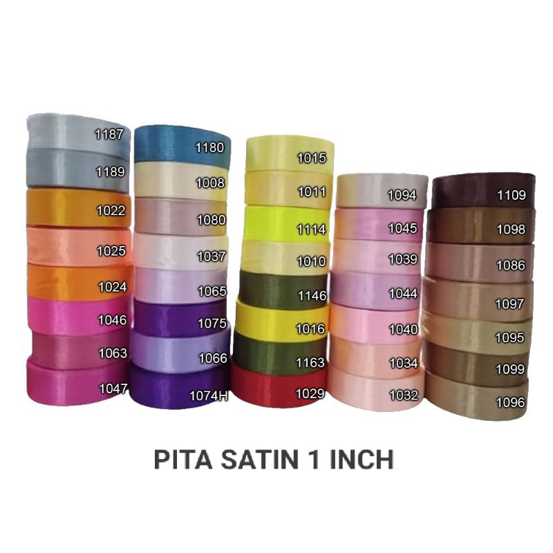 

PITA SATIN 1 INCH (2,5CM ) -+20 YARD *pts10* PITA SATIN 1 INCH / 2,5 CM
