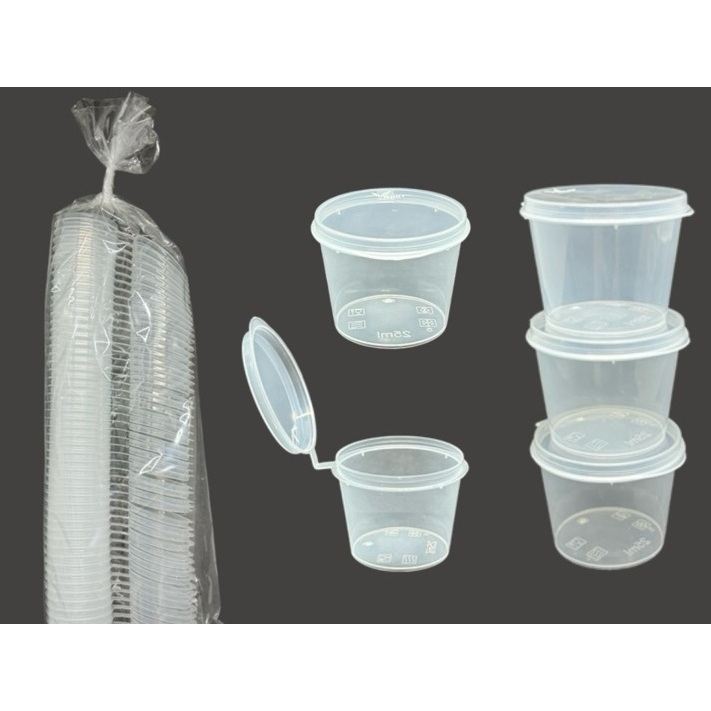 Thinwall Sauce Cup Meiji 25ml | 50ml | 100ml | 150ml | 200ml 1 pack isi 50pcs