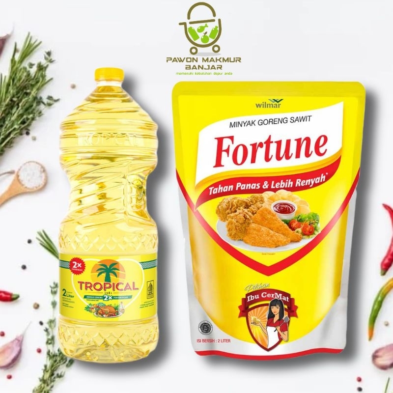 

MINYAK GORENG REFILL TROPICAL & FORTUNE KEMASAN 2 LITER