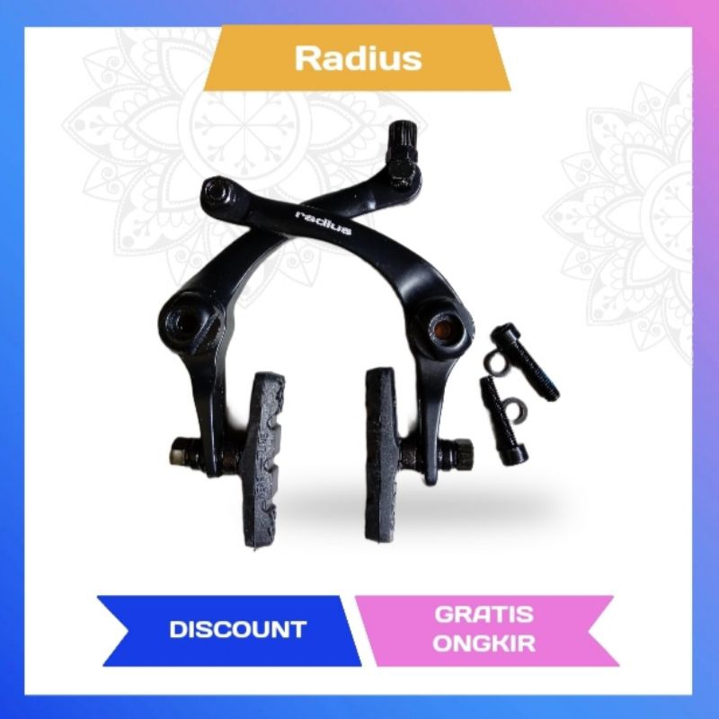U brake Radius rem depan silang sepeda bmx