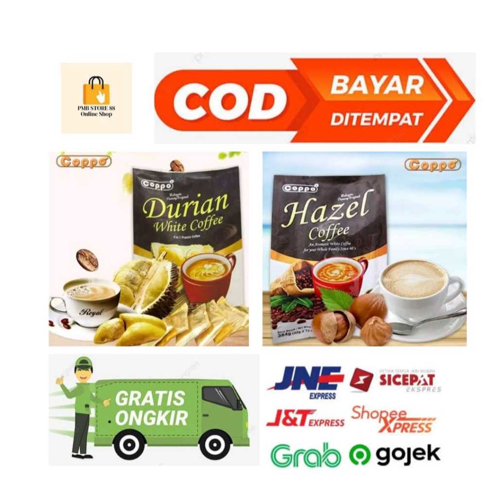 

COPPO White Coffee Durian | Coppo Coffee Hazel Hazelnut | Coppo Kopi Penang Malaysia