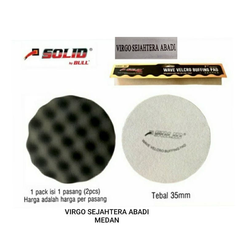 BUSA POLES MOTOR MOBIL 7 Inch SPON POLES / WAVE POLISHER BUFF SOLID