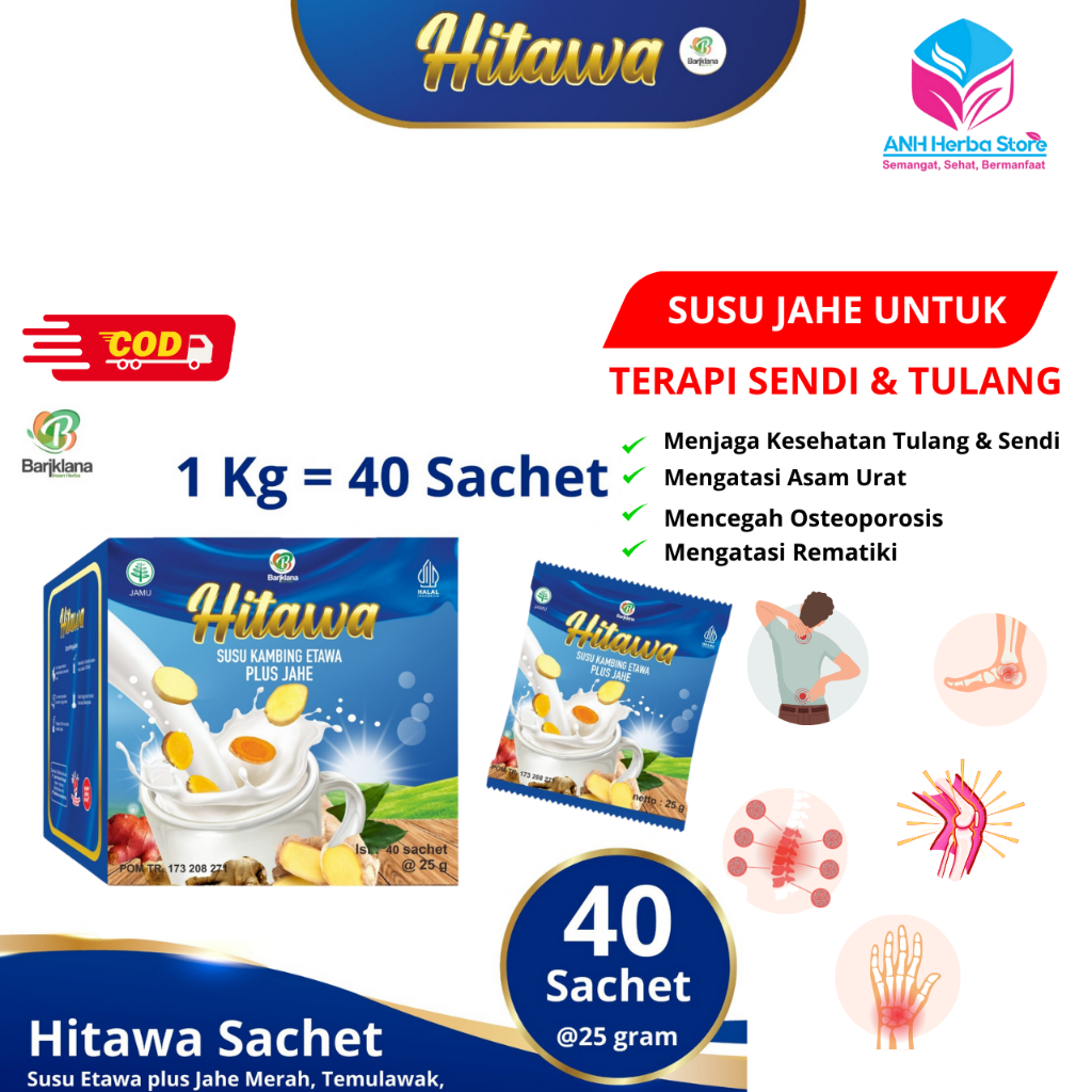 

HITAWA Susu Etawa untuk ASAM URAT | NYERI SENDI | EXTRAK JAHE | SUSU JAHE