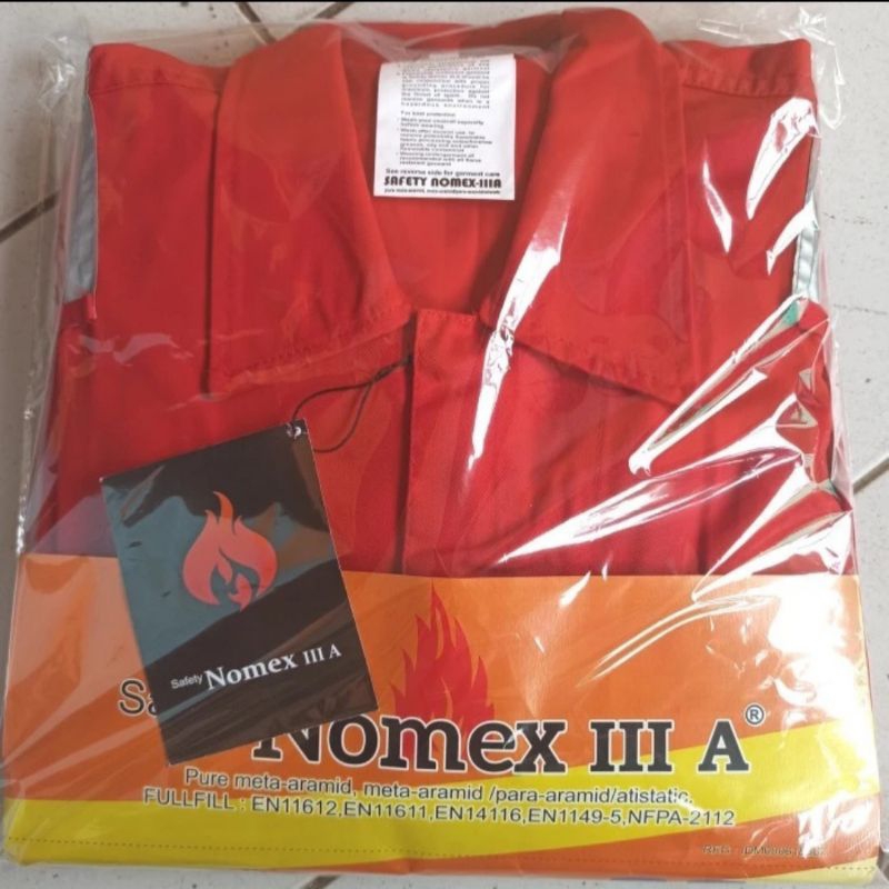 Wearpack Coverall Nomex Merah Anti Api Nomex Llla Original