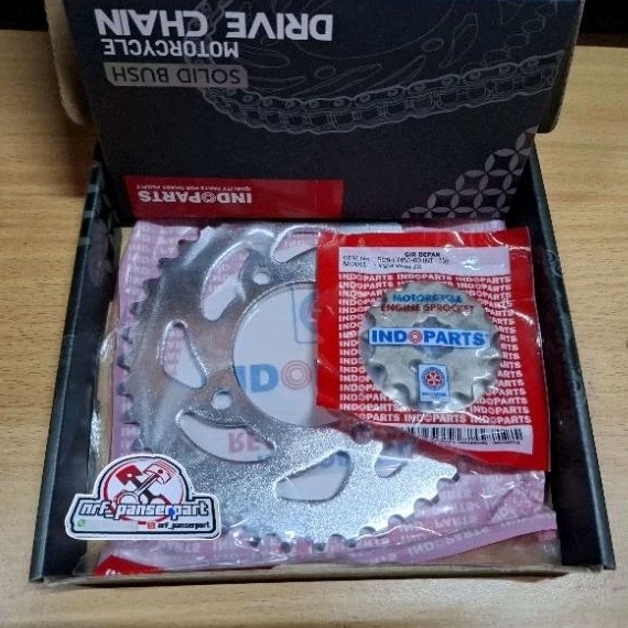 GEARSET RANTE VEGA ZR// GIR SET PAKET YAMAHA VEGA ZR LAMA/NEW 428H-108L 15-40T JUPITER Z NEW ROBOT J