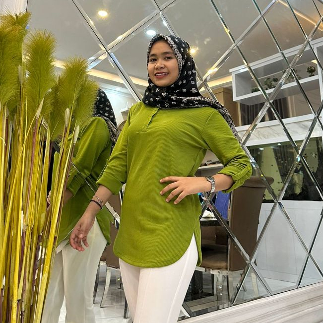 [BUSUI NAYLA BLOUSE] KAOS ATASN POLOS WANITA BUSUI LENGAN PANJANG