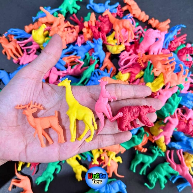 500 gr Mainan Binatang Karet / Binatang Karet Mainan