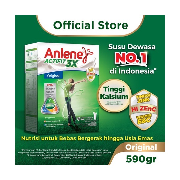 

anlene actifit susu berkalsium tinggi plain 590gr