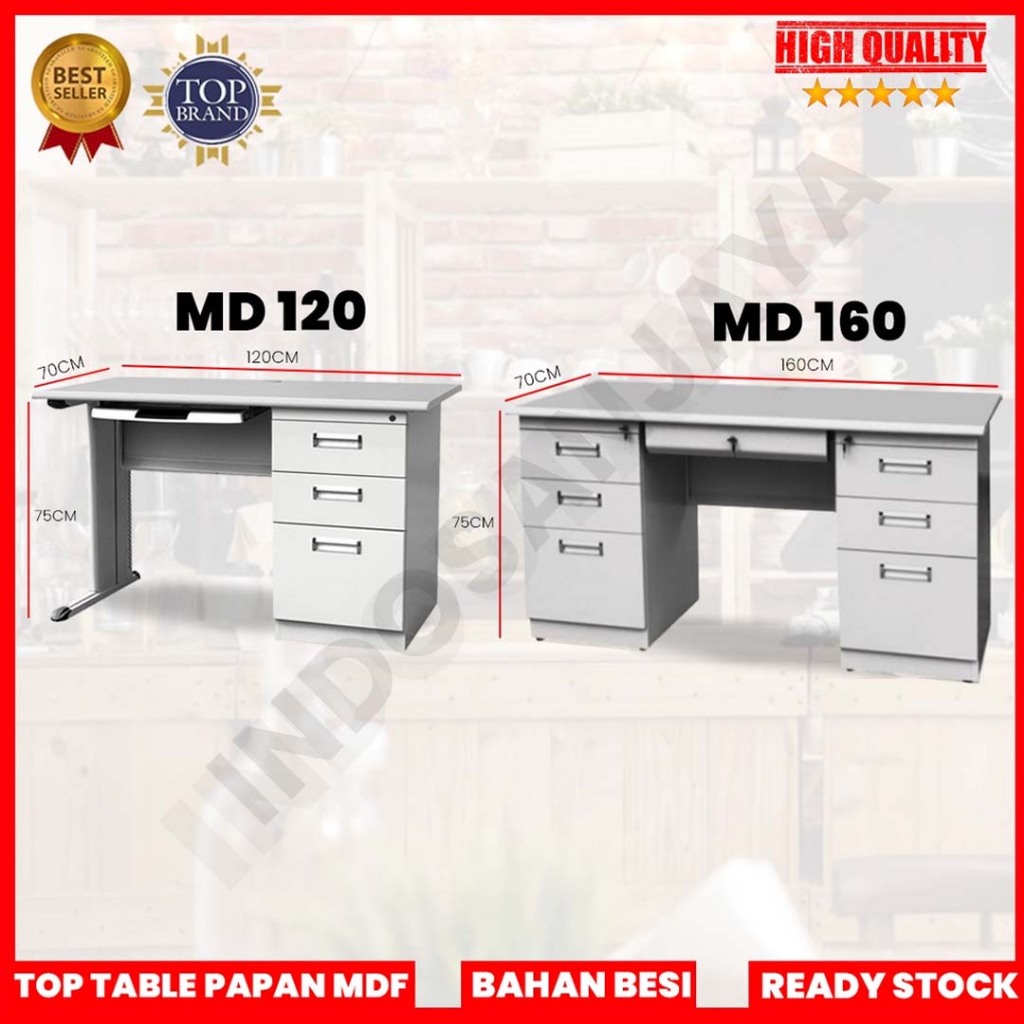 Meja Kantor Besi Meja Tulis Besi