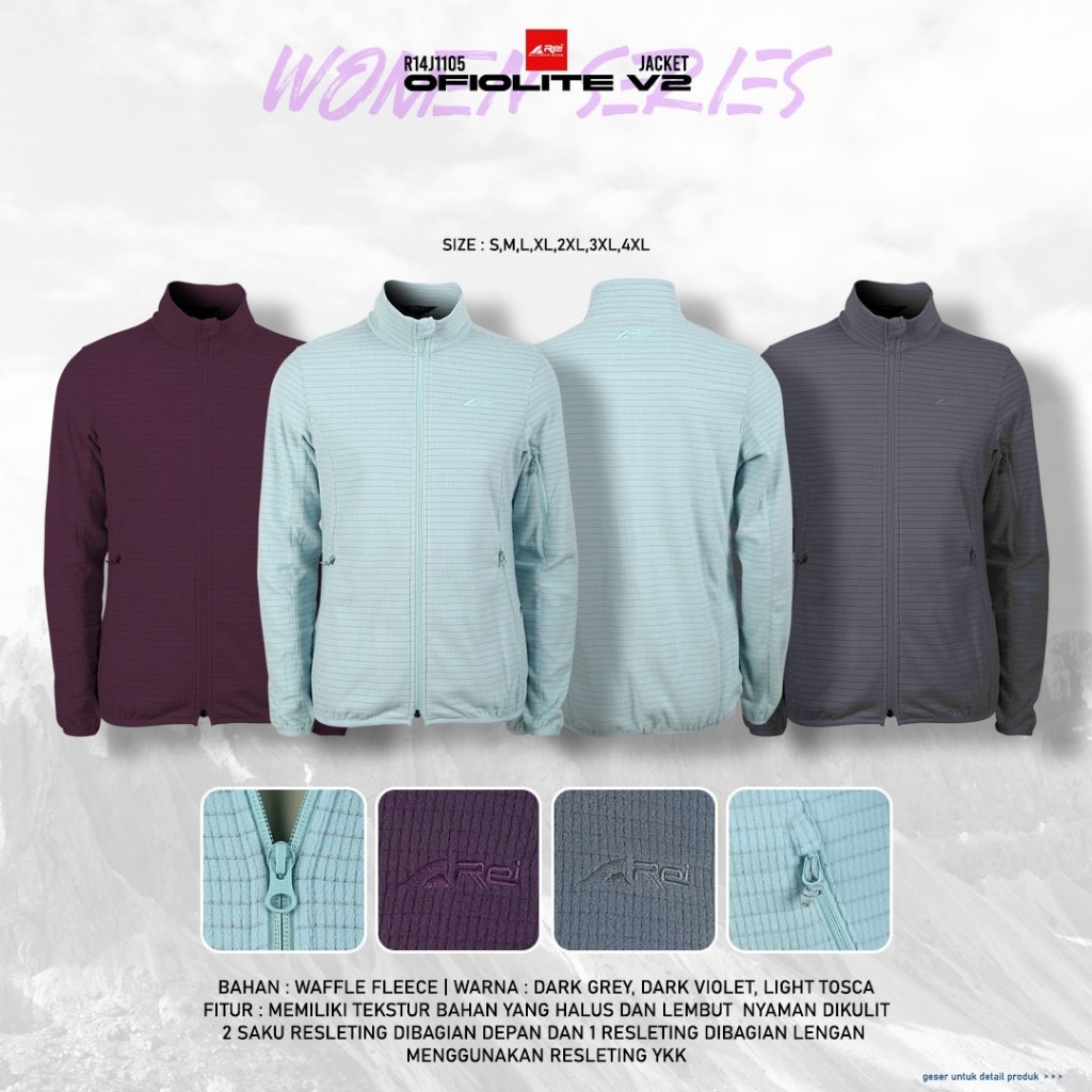 Jaket Gunung Wanita Ofiolite V2 Arei Outdoorgear