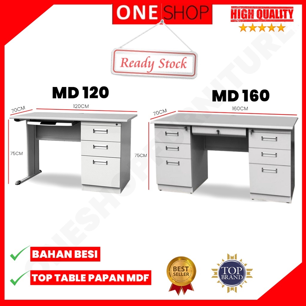 Meja Kantor Besi Meja Tulis Besi