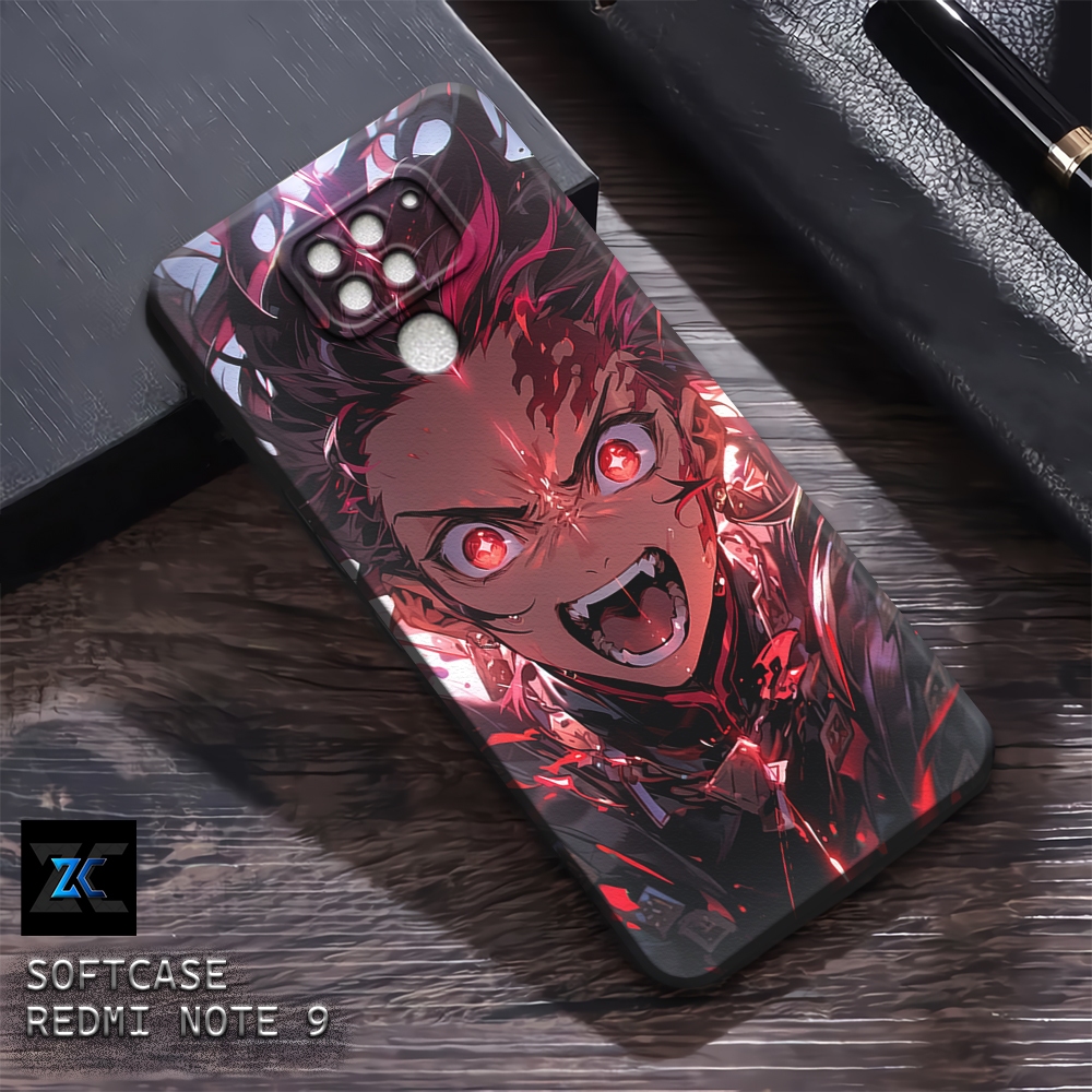(TB57) Sofcase Lentur Bahan Karet REDMI NOTE 9 | Kesing Keren Lucu Aesthetic | Case Premium Tanjiro