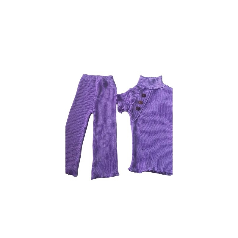 Baju Setelan Anak Perempuan Bahan Rib Knit Melar