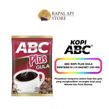 

Kopi Abc Plus 1 renceng isi 10 sachet