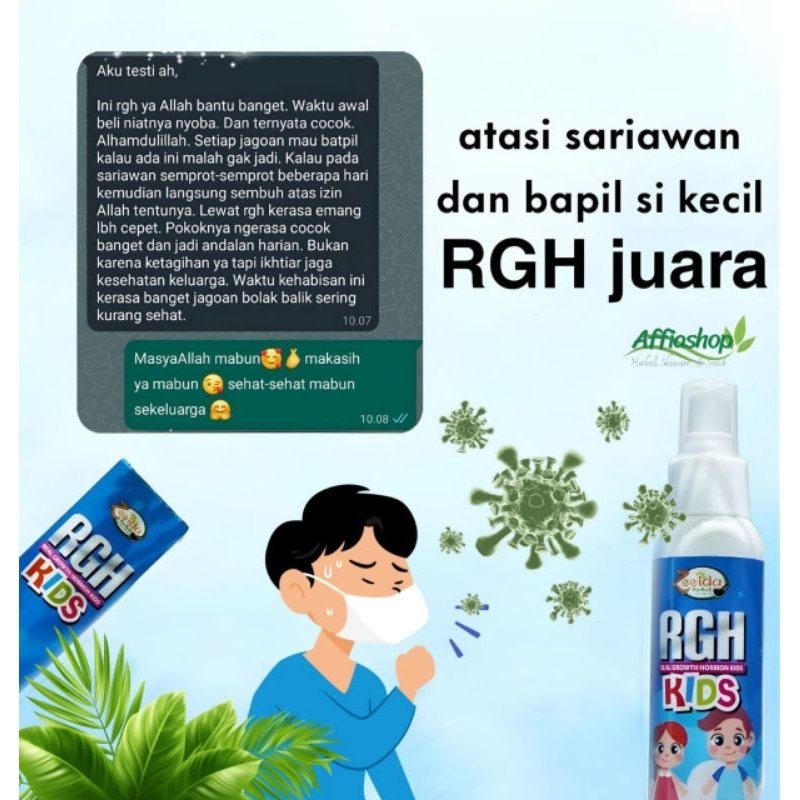 RGH kids 100ml spray zeeida herbal