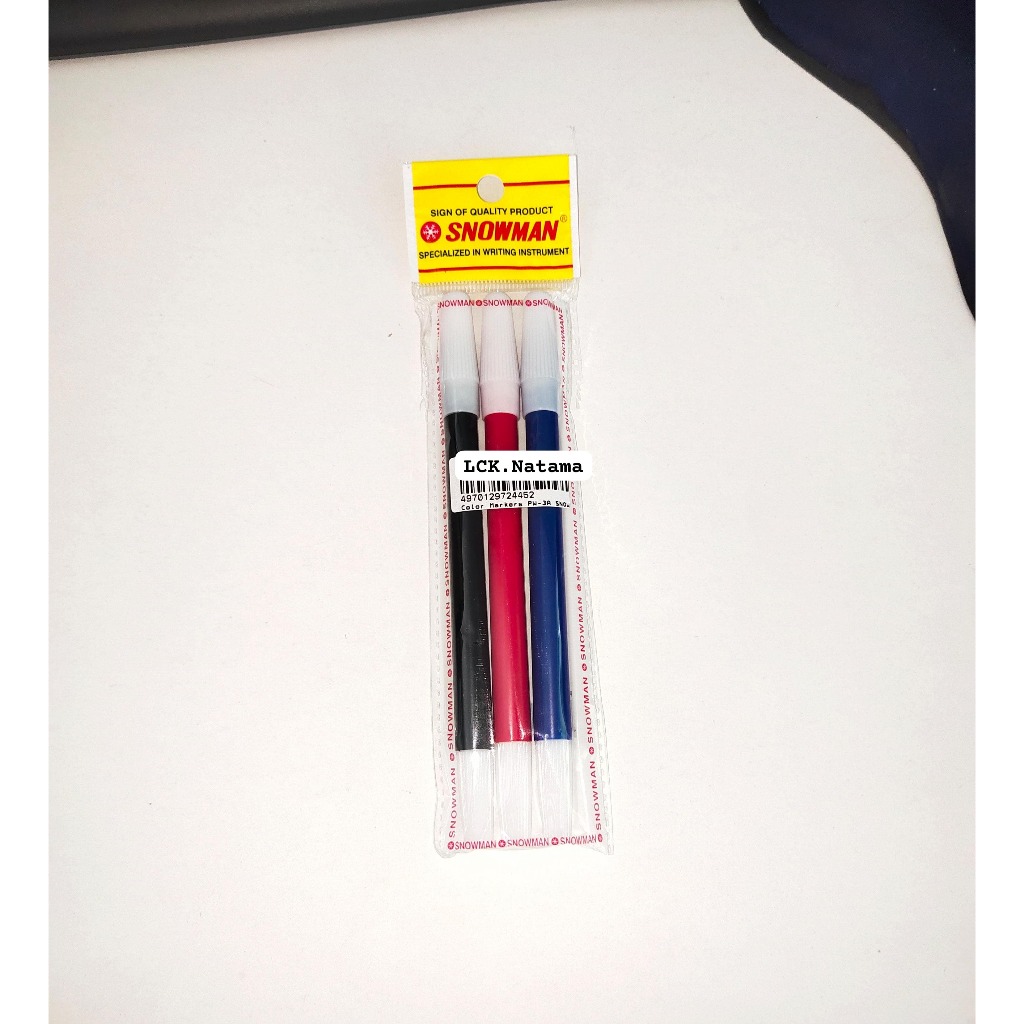 

SNOWMAN COLOUR MARKER PW-3A Spidol kecil spidol warna