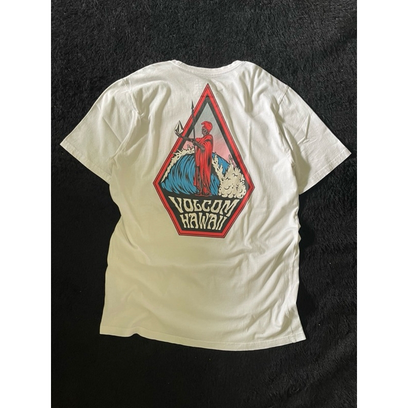 Kaos Volcom Hawaii putih Original