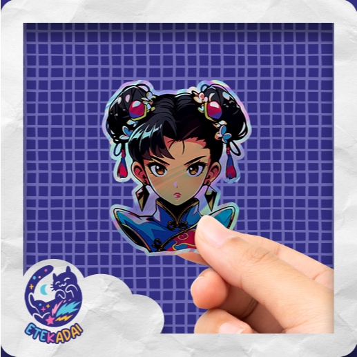 

Stiker Hologram Game Street Fighter Chun Li