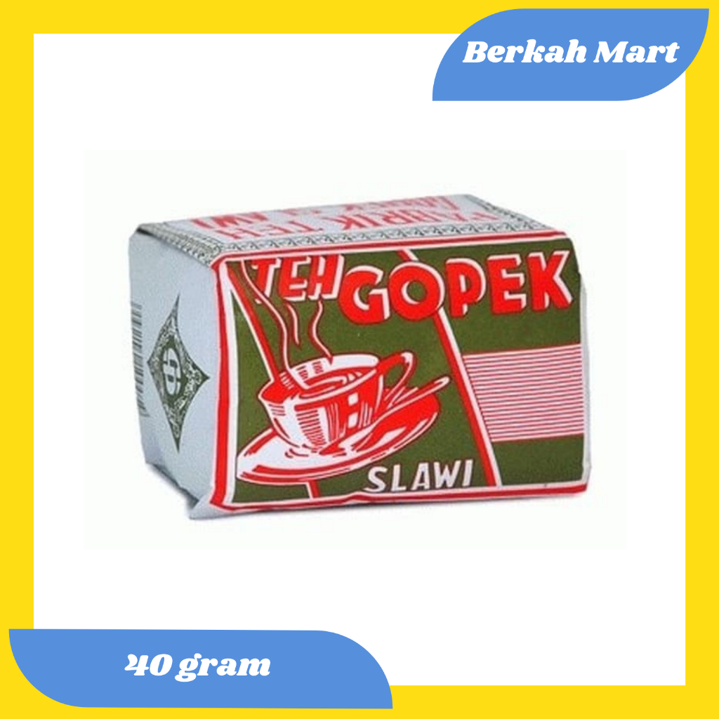 

TEH GOPEK SLAWI (TEH TUBRUK) 40 GRAM/PCS & GROSIR ISI 10 PCS