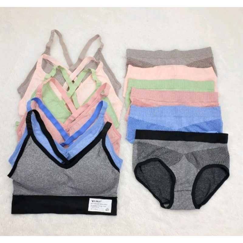 [DAPAT BRA & CD] Sport Bra 810 Setelan cd dan bra tebal nyaman