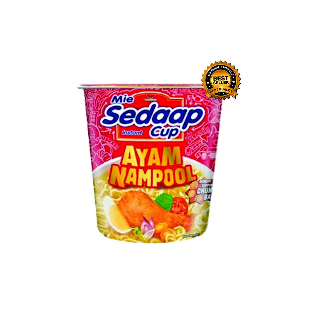 

Sedaap Mie Instan Cup Ayam Nampool 75 gr / MIE SEDAAP CUP AYAM NAMPOL