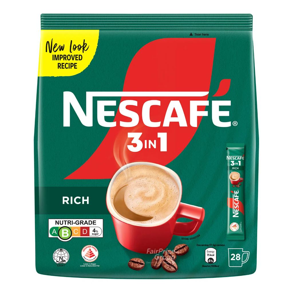 

Nescafe 3in1 Rich Instant Coffee 28 x 17.5 Gram