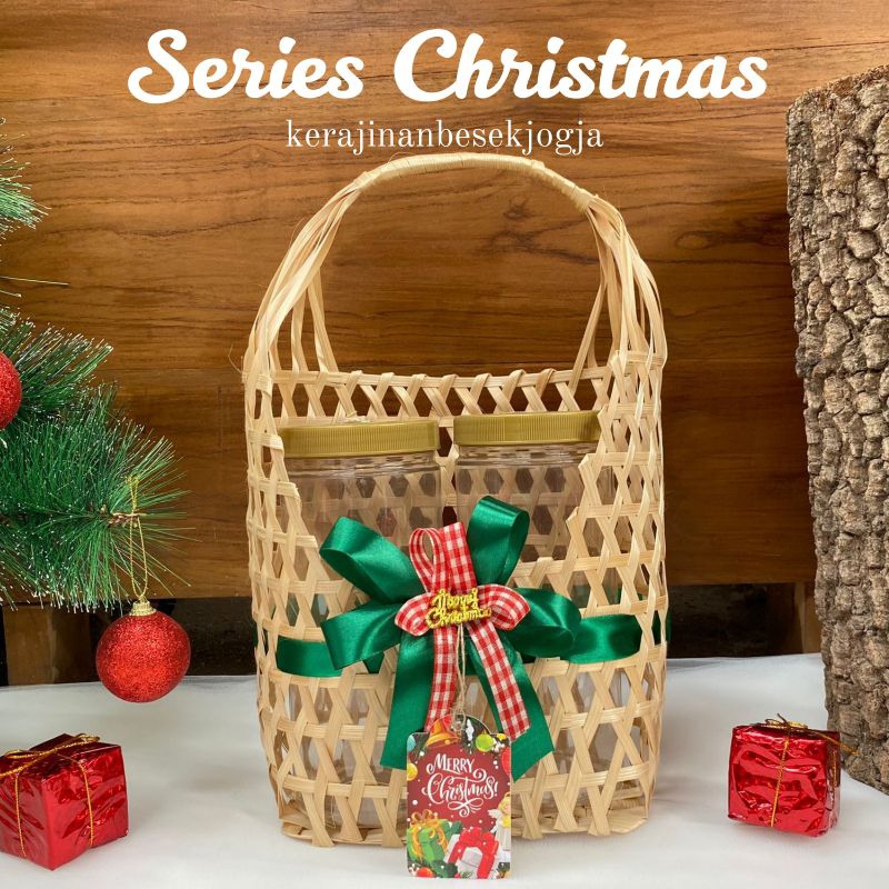 

HAMPERS CHRISTMAS | TAS KUE KERING FREE PITA TAG | tas bambu tas kue kering tas murah tas bingkisan hampers natal