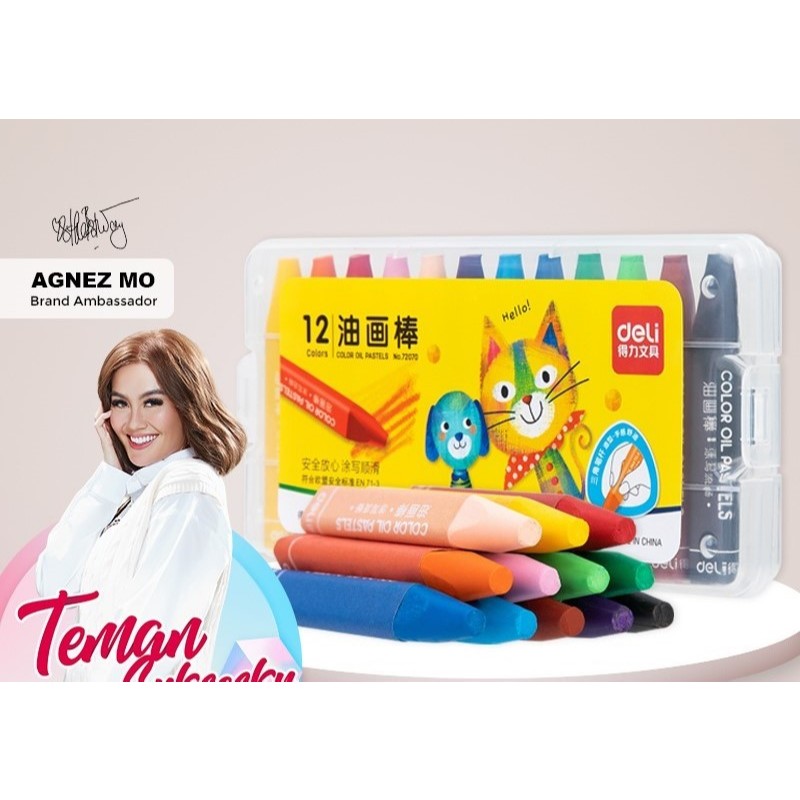

Deli Krayon Sekolah 12 Warna Cerah Bentuk Segitiga Ergonomis [Deli 72070]