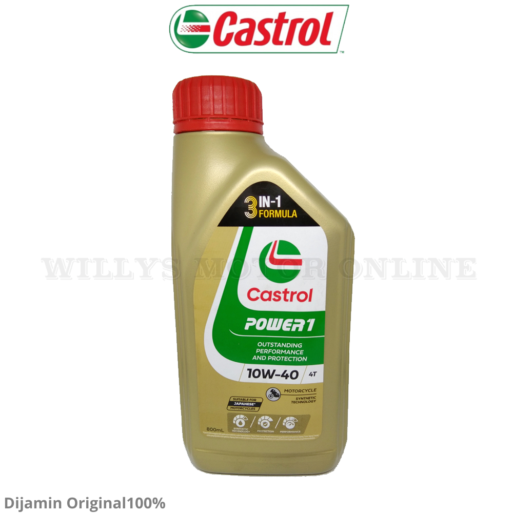 Oli Castrol Power 1 10W-40 0.8L 4T / Oli Castrol Bebek Power 1