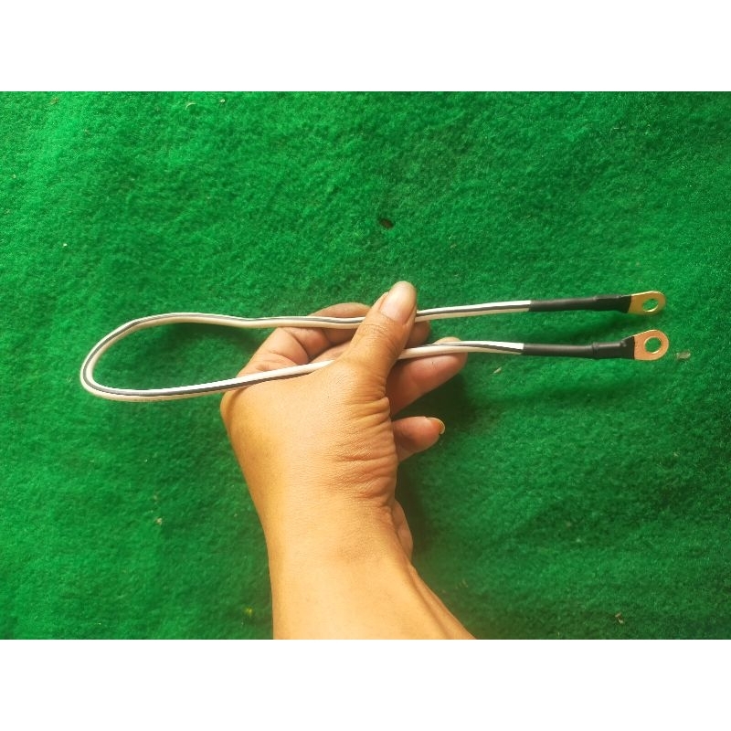 kabel gronding min plus aki motor mobil panjang 50 cm skun dan kabel tembaga asli