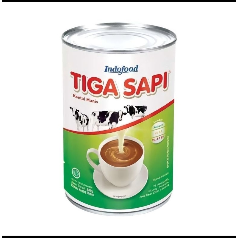 

Susu Tiga Sapi / Kental manis cap Tiga Sapi 490gr