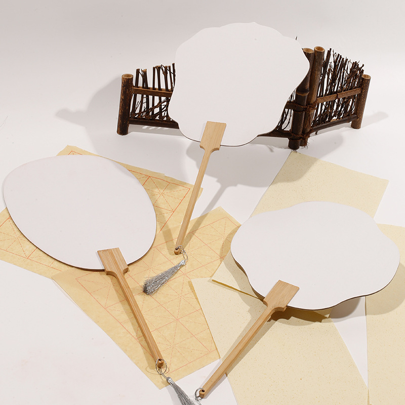 Diy Kipas Sutra Klasik Kipas Tangan Bulat Kipas Kain Bulat Kipas Kain Kipas Tari kipas hadiah keraji