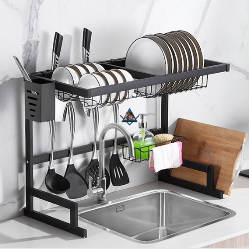 Rak Rack Tirisan Piring Stainless Wastafel Dapur Serbaguna