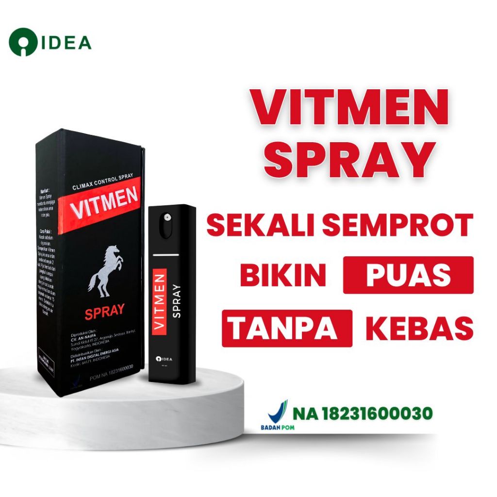 

Vitmen Spray Obat Kuat Herbal Alami Atasi Ejakulasi Dini BPOM