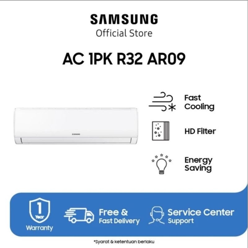 AC SPLIT SAMSUNG APLHA INVERTER 1PK AR09AYHLAWKNSE