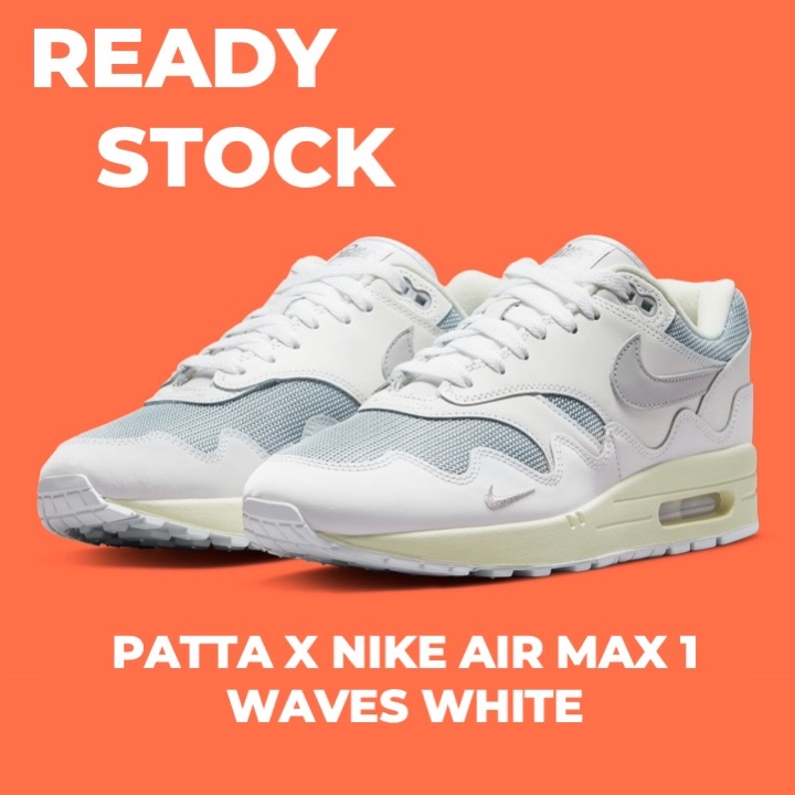 Patta x Nike Air Max 1 Waves White